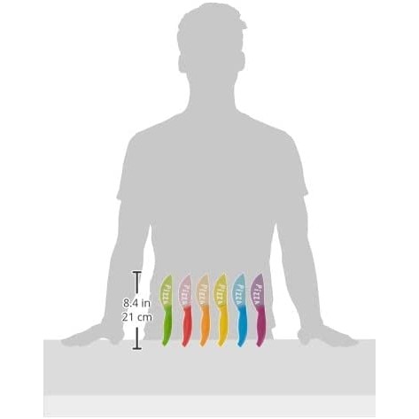 Acquista online Excelsa set of 6 colored pizza knives cod.41129 Excelsa